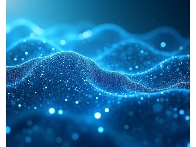 Visualização abstrata de inteligência artificial a analisar dados marítimos